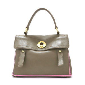 Saint Laurent Yves Muse Two handbag brown pink leather bag